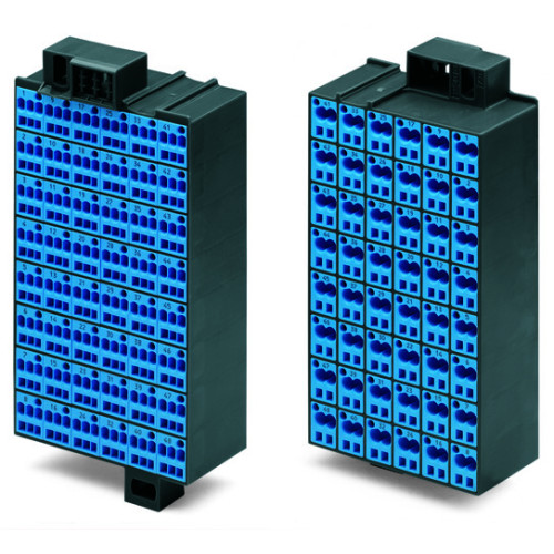 Matrix patchboard, 48-pole, Marking 1-48, blue/dark gray