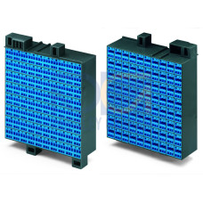 Matrix patchboard, 80-pole, Marking 1-80, blue/dark gray