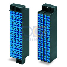 Matrix patchboard, 32-pole, Marking 1-32, blue/dark gray