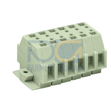 2-conductor terminal strip, without push-buttons, suitable for Ex e II applications, light gray