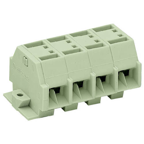 4-conductor terminal strip, without push-buttons, suitable for Ex e II applications, light gray