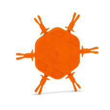 Carrier with 6 coding pins, for coding of female plugs, orange