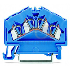 4-conductor through terminal block, 2.5 mm&sup2;, suitable for Ex i applications, blue