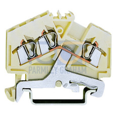 3-conductor shield terminal block, 2.5 mm&sup2;, center marking, white