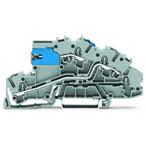 Multilevel installation terminal block, with operating slots, 2.5 mm&sup2;, gray