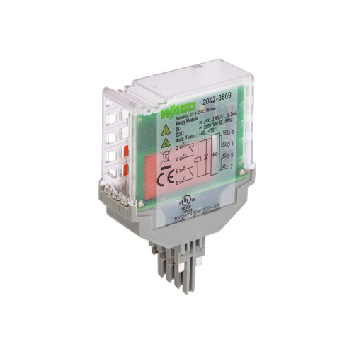 Relay module, Nominal input voltage: 24  230 V AC/DC, 1 break and 1 make contact