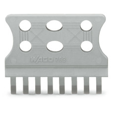 Strain Relief Plate, 10- To 15-Pole Snap-On Type For Female Plugs Gray