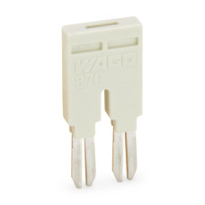 Push-In Type Jumper Bar, Insulated 2-Way Light Gray