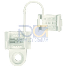 Strain relief, for 294 Series, without snap-in mounting feet, white