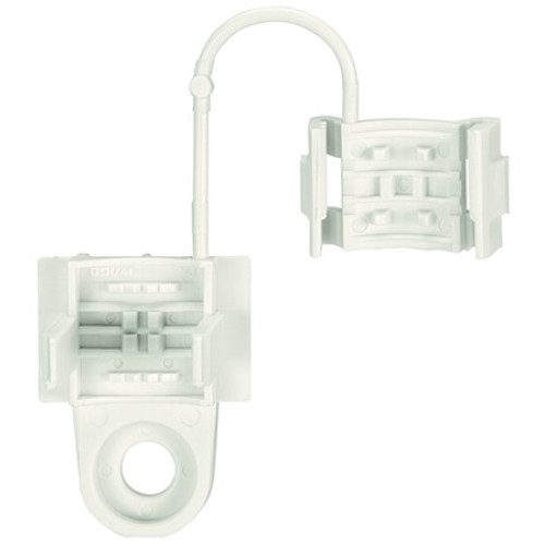 Strain relief, for 294 Series, without snap-in mounting feet, white