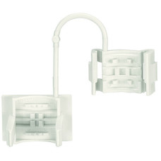 Strain relief, for 294 Series, with snap-in mounting feet, white