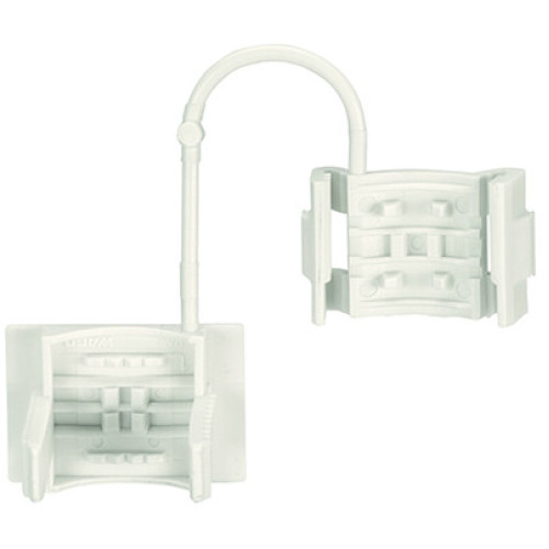 Strain relief, for 294 Series, with snap-in mounting feet, white