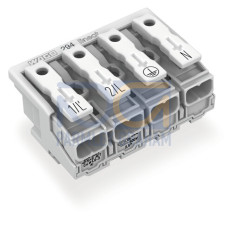 Lighting connector, push-button, external, for Linect&reg;, white