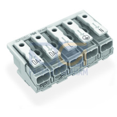 Lighting connector, push-button, external, for Linect&reg;, white