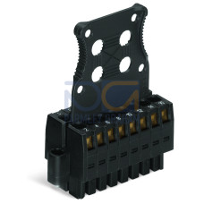 1-conductor female connector, 2-row, CAGE CLAMP&reg;, 1.5 mm&sup2;, black