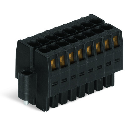 1-conductor female connector, 2-row, CAGE CLAMP&reg;, 1.5 mm&sup2;, black