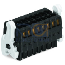 1-conductor female connector, 2-row, CAGE CLAMP&reg;, 1.5 mm&sup2;, black