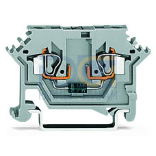 Component terminal block, 2-conductor, with diode 1N4007, gray