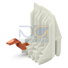 Connecting adapter, 3-pole, IDC for coil wire, natural