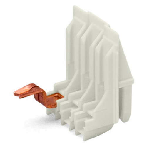 Connecting adapter, 3-pole, IDC for coil wire, natural