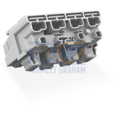 Lighting connector, push-button, external, for Linect&reg;, white