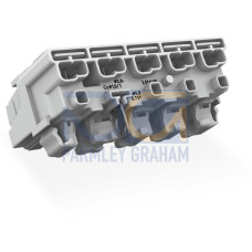 Lighting connector, push-button, external, for Linect&reg;, white