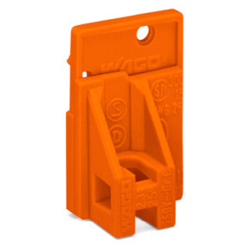 End plate, snap-fit type, 1.5 mm thick, orange