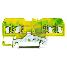 4-conductor ground terminal block, 2.5 mm&sup2;, suitable for Ex e II applications, green-yellow