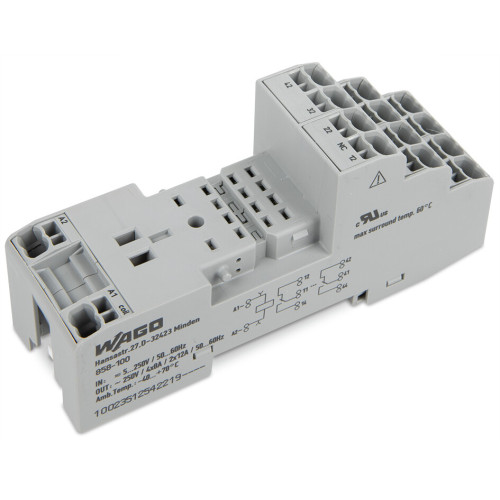 Relay socket, 4 changeover contacts