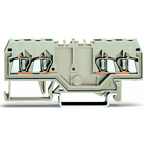 Double potential terminal block, 2.5 mm&sup2;, suitable for Ex e II applications, light gray