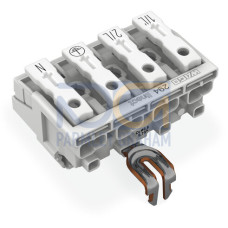 Lighting connector, push-button, external, for Linect&reg;, white