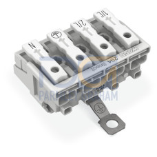 Lighting connector, push-button, external, for Linect&reg;, white