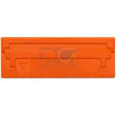 Separator plate, 2 mm thick, oversized, orange