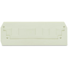 End and intermediate plate, 2.5 mm thick, light gray