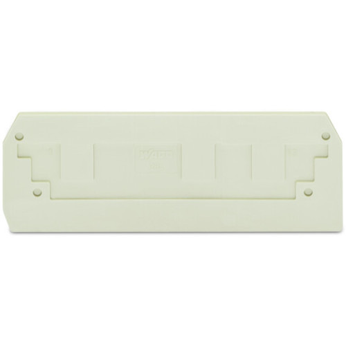 End and intermediate plate, 2.5 mm thick, light gray