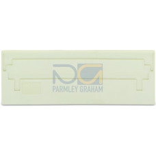 Separator plate, 2 mm thick, oversized, light gray