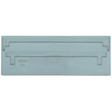 Separator plate, 2 mm thick, oversized, gray