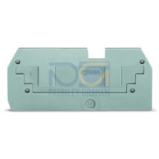 Step-down cover plate, 1 mm thick, for 2-conductor 284-901 terminal blocks, gray