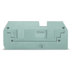 Step-down cover plate, 1 mm thick, for 2-conductor 284-901 terminal blocks, gray
