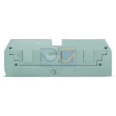 Step-down cover plate, 1 mm thick, for 3-conductor 284-681 terminal blocks, gray