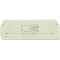 End and intermediate plate, 2.5 mm thick, light gray