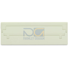 Separator plate, 2 mm thick, oversized, light gray