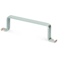 U-shaped busbar, Cu 10 mm x 3 mm, for 8 I/O, silver-colored