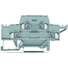 Double-Deck Terminal Block, Through/Carrier Terminal Block Gray/Gray