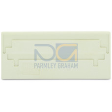 Separator plate, 2 mm thick, oversized, light gray