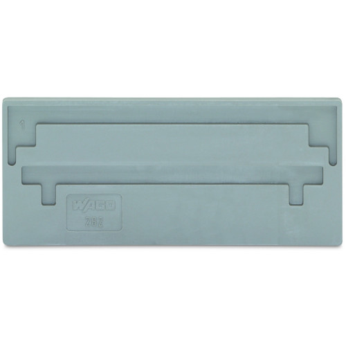 Separator plate, 2 mm thick, oversized, gray