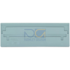 Separator plate, 2 mm thick, oversized, gray