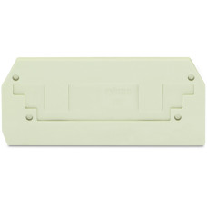 End and intermediate plate, 2.5 mm thick, light gray