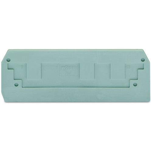 End and intermediate plate, 2.5 mm thick, gray