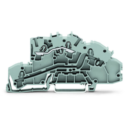 Multilevel installation terminal block, with operating slots, 2.5 mm&sup2;, gray